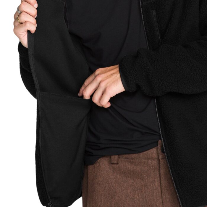 VOLCOM NELSON SHERPA FULL ZIP FLEECE BLACK - Εικόνα 4