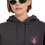 VOLCOM RADICAL DAZE UP HOODIE BLACK - Εικόνα 4