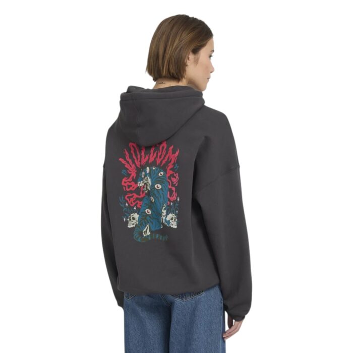 VOLCOM RADICAL DAZE UP HOODIE BLACK - Εικόνα 2