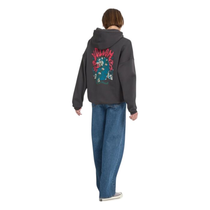VOLCOM RADICAL DAZE UP HOODIE BLACK - Εικόνα 6