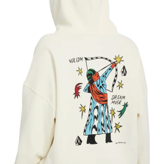 VOLCOM RADICAL DAZE UP HOODIE OFF WHITE - Εικόνα 4
