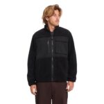 VOLCOM STORM STONE ZIP SHERPA FLEECE RAISIN