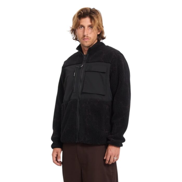 VOLCOM STORM STONE ZIP SHERPA FLEECE RAISIN - Εικόνα 3