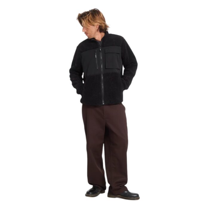 VOLCOM STORM STONE ZIP SHERPA FLEECE RAISIN - Εικόνα 5