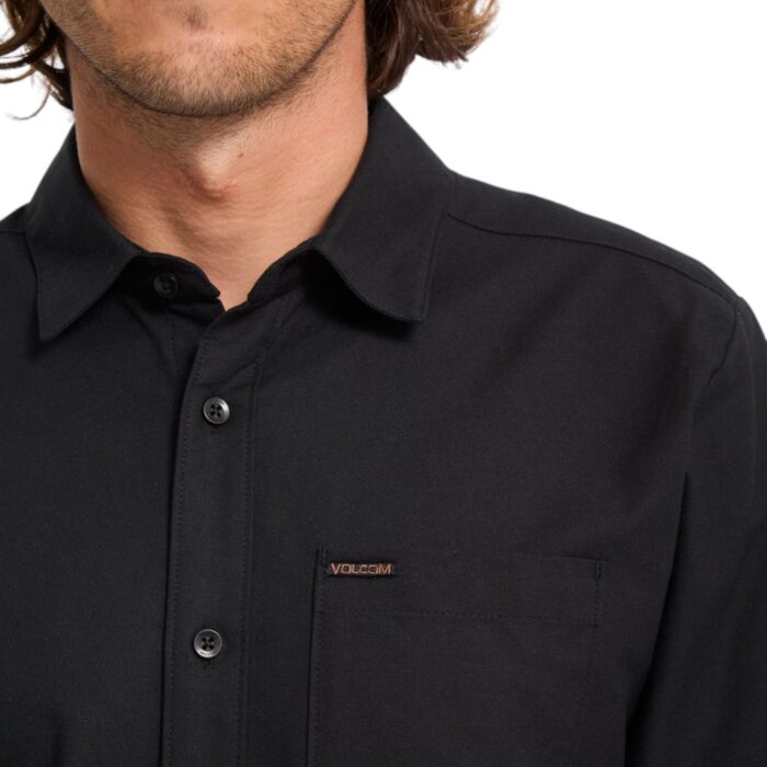 VOLCOM VEECO OXFORD SHIRT BLACK - Εικόνα 5