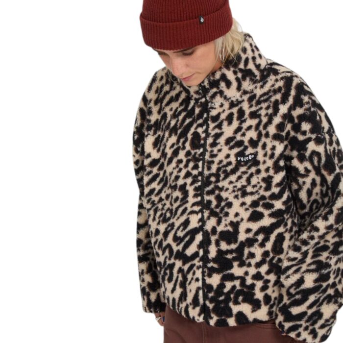 VOLCOM WYLDING OUT ZIP SHERPA ANIMAL PRINT - Εικόνα 6