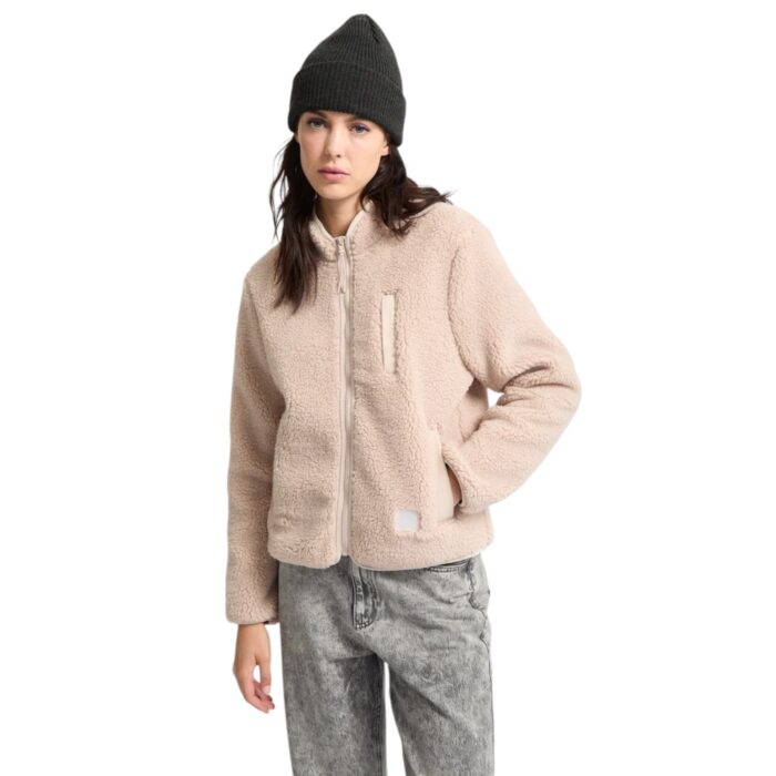 VOLCOM WUZER FUZZAR ZIP FLEECE KHAKIEST - Εικόνα 4