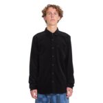 VOLCOM ZANDER CORD SHIRT BLACK COMBO