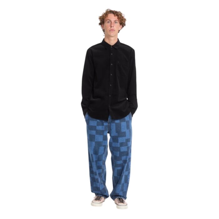 VOLCOM ZANDER CORD SHIRT BLACK COMBO - Εικόνα 6