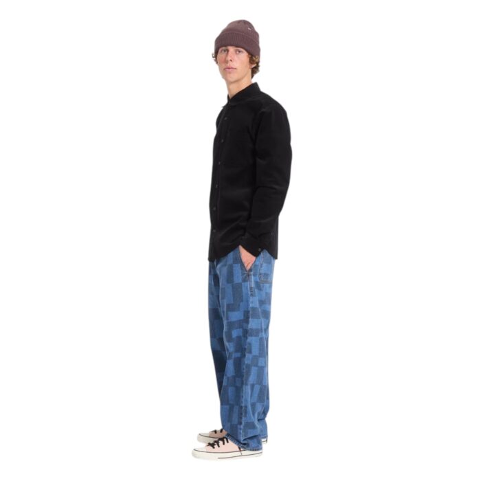 VOLCOM ZANDER CORD SHIRT BLACK COMBO - Εικόνα 7