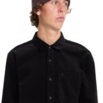 VOLCOM ZANDER CORD SHIRT BLACK COMBO - Εικόνα 4